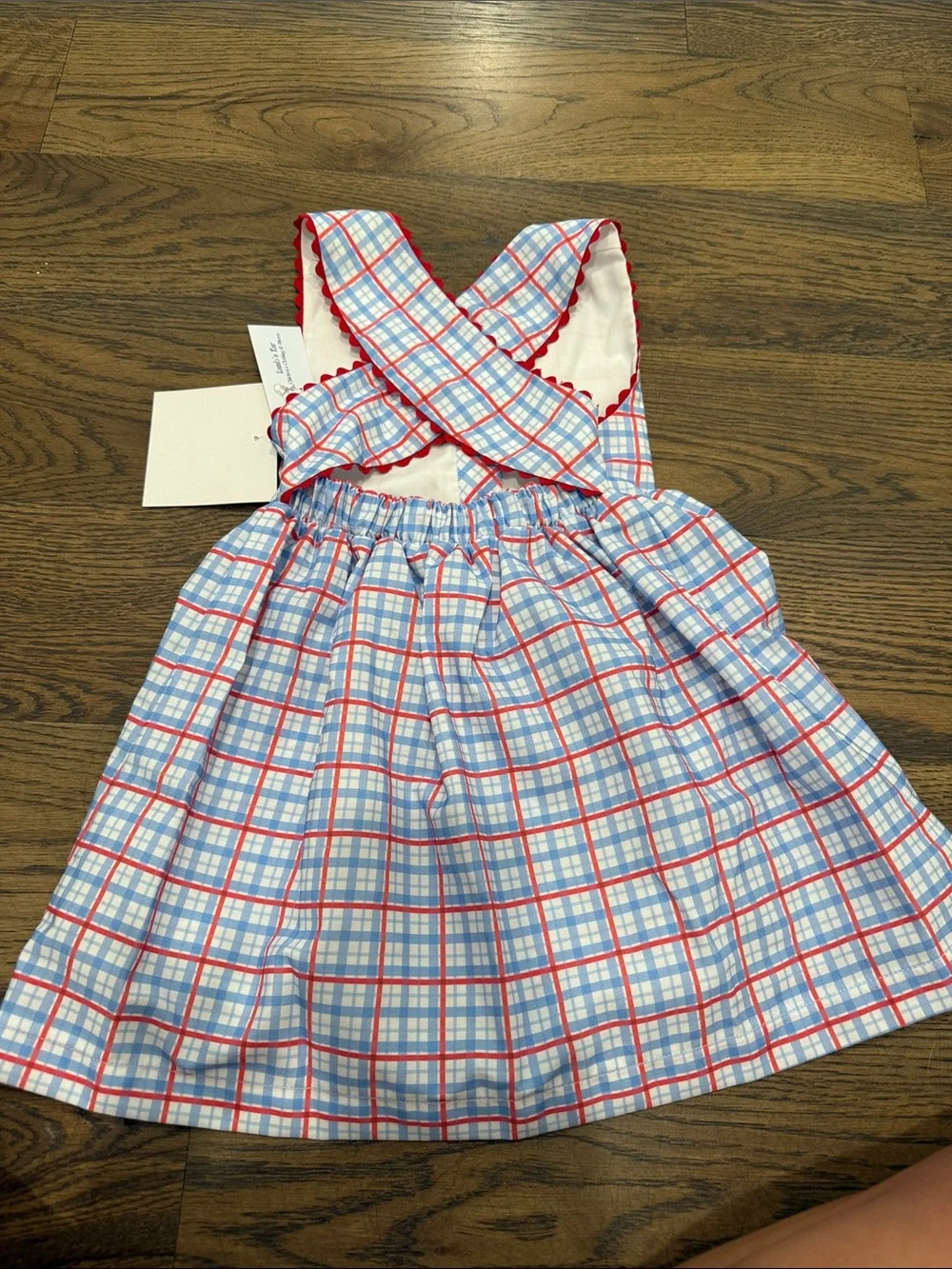 NWT James & Lottie Patriotic Plaid Sammy Dress 2T